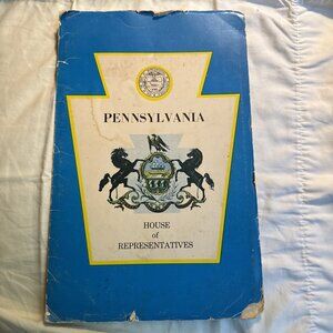 1984 Pennsylvania Stare House of Representatives Signed Citation Award